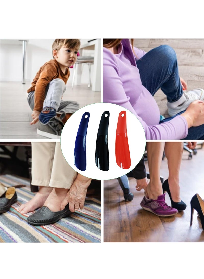 Generic - 3 Pcs Plastic shoehorn, portable travel shoehorn. Suitable for men, women, seniors and children. - Image 1