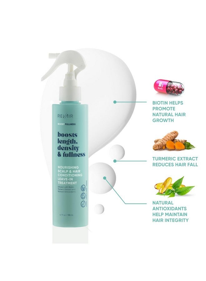 REVAIR REVAIR Nourishing Scalp & Hair Conditioning Leave-In Treatment - Deep Conditioning Leave In Conditioner Spray - Volumizing Leave In Conditioner for Dry Damaged Hair - Vegan & Cruelty-Free (6.7 Fl Oz) - Image 2