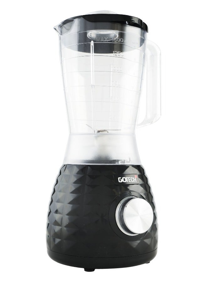 GOTECH BLENDER 600W 1.5L GT-BL300 BLACK - Image 1