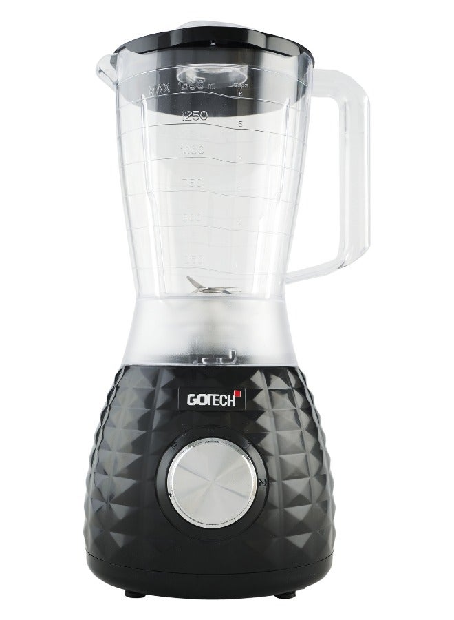 GOTECH BLENDER 600W 1.5L GT-BL300 BLACK - Image 3
