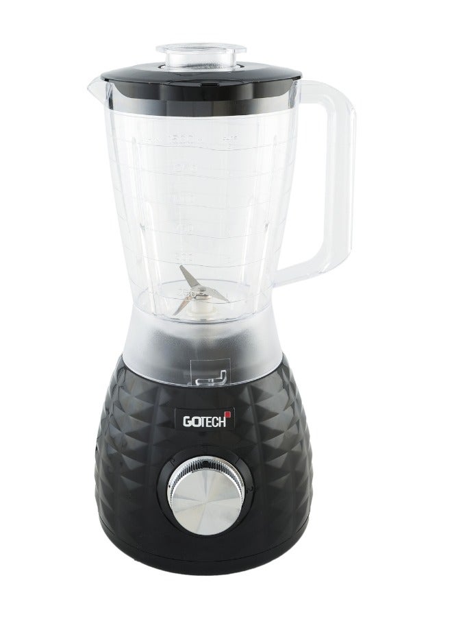 GOTECH BLENDER 600W 1.5L GT-BL300 BLACK - Image 4