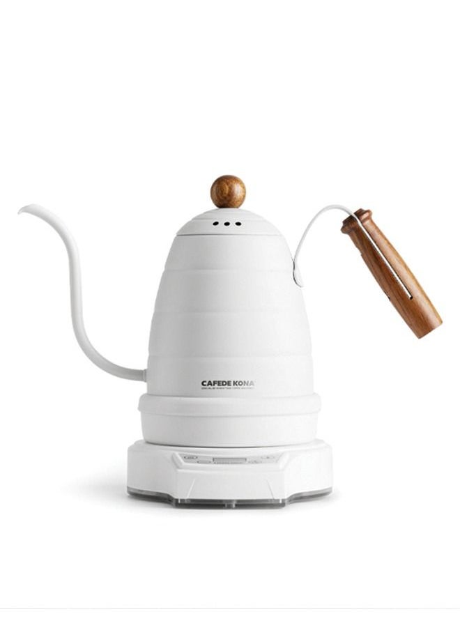 CAFEDE KONA - Electric Coffee Pot 700ml WHITE - Image 1
