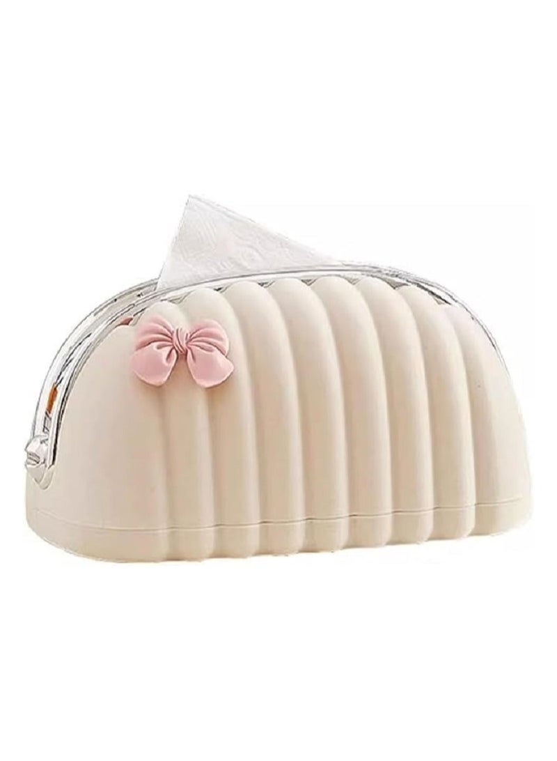 Bow Tissue Box - Tissue Holder - White  - Image 5