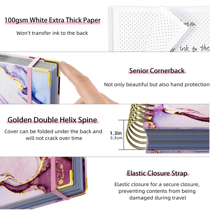 Ospelelf Budget Planner - Budget Book with Bill Organizer and Expense Tracker, 12 Month undated Budget Planner/Account Book to Take Control of Your Money, Start Anytime(Pink Marble) - Image 3