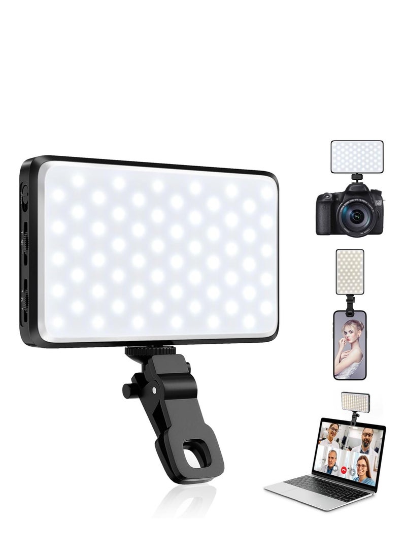 120 LED Rechargeable Selfie Light – 3 Lighting Modes, 5000mAh Battery, Clip-On Portable Video Light for iPhone, iPad, Laptop, Camera  - Image 1