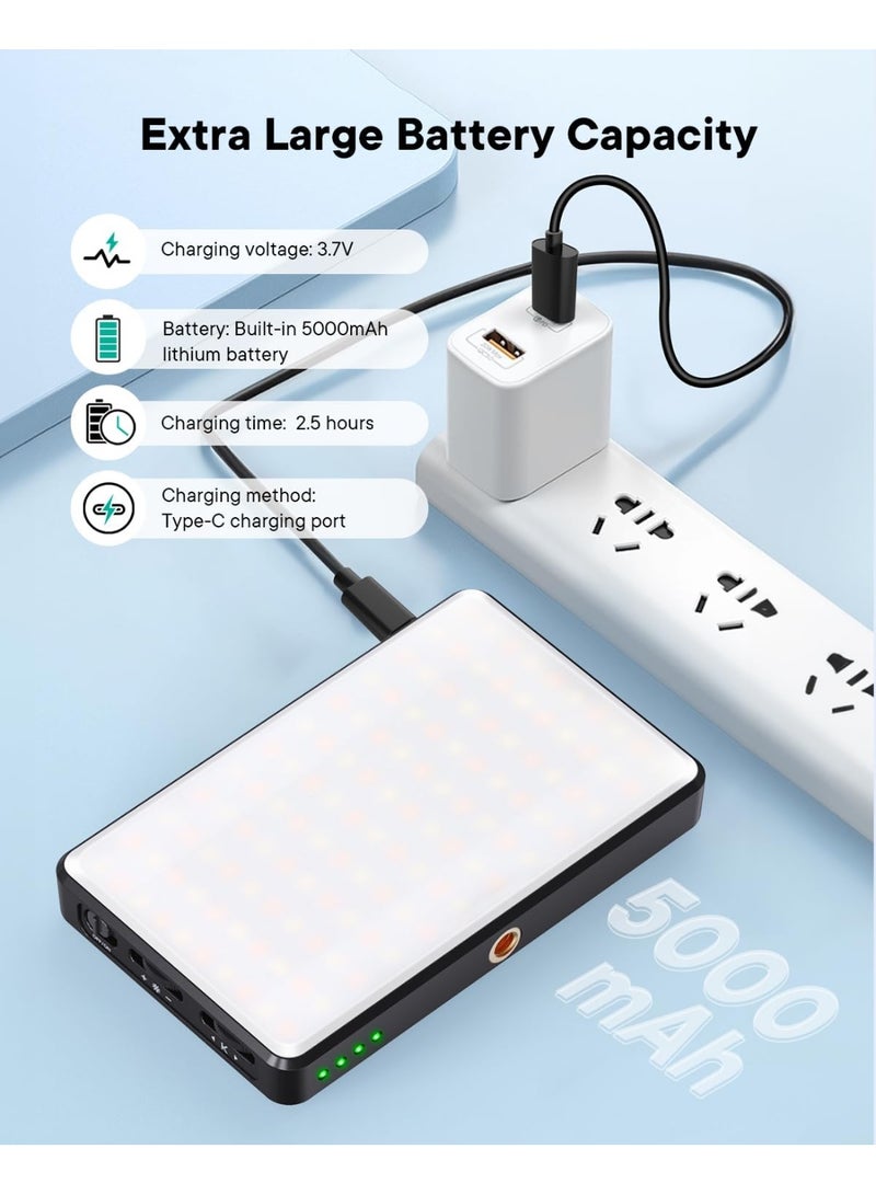 120 LED Rechargeable Selfie Light – 3 Lighting Modes, 5000mAh Battery, Clip-On Portable Video Light for iPhone, iPad, Laptop, Camera  - Image 2