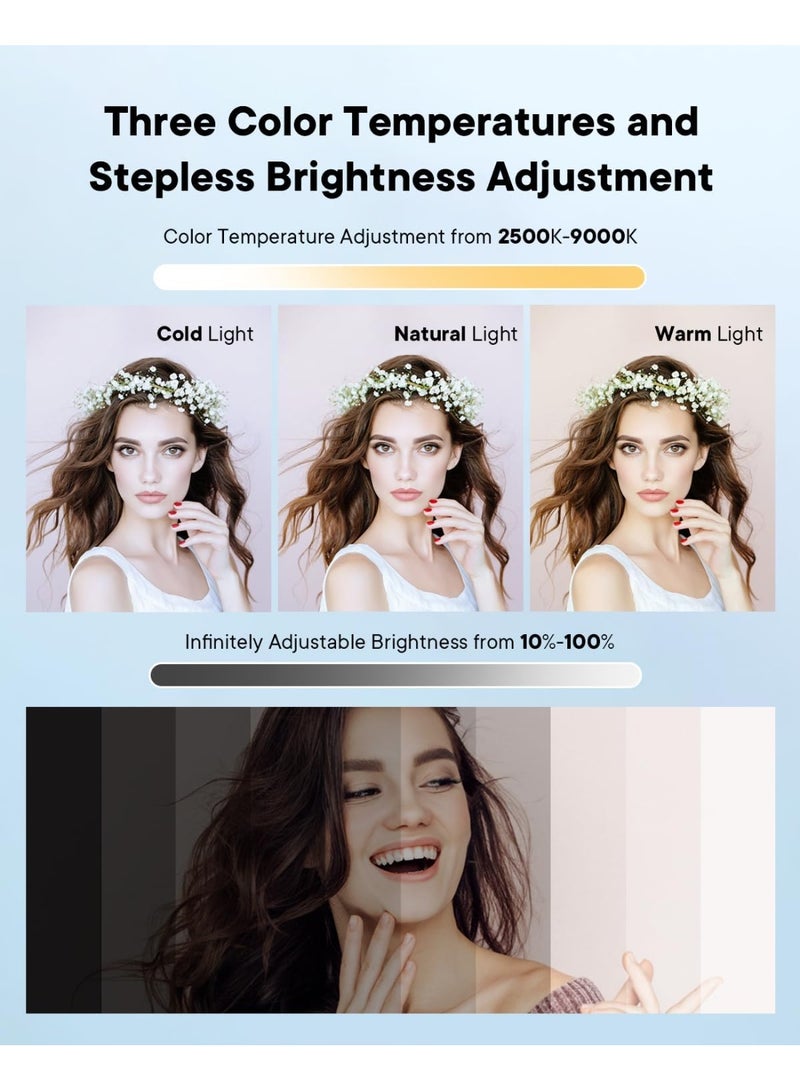 120 LED Rechargeable Selfie Light – 3 Lighting Modes, 5000mAh Battery, Clip-On Portable Video Light for iPhone, iPad, Laptop, Camera  - Image 3