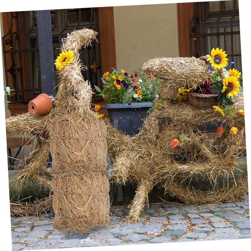 POPETPOP Straw Bales for Rustic Room Decor Artificial Decorative Accents for Weddings and Autumn Celebrations for Home and Outdoor Garden Decoration - Image 4