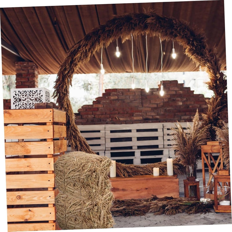 POPETPOP Straw Bales for Rustic Room Decor Artificial Decorative Accents for Weddings and Autumn Celebrations for Home and Outdoor Garden Decoration - Image 2