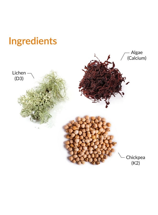 EarthNutri D3 + K2 + 72 Trace Minerals, Immune, Bone & Heart Health with Vitamin D3 from Vitashine, Natural K2 from MENA Q7, Calcium from Aquamin - 60 Veg Capsules - Image 4