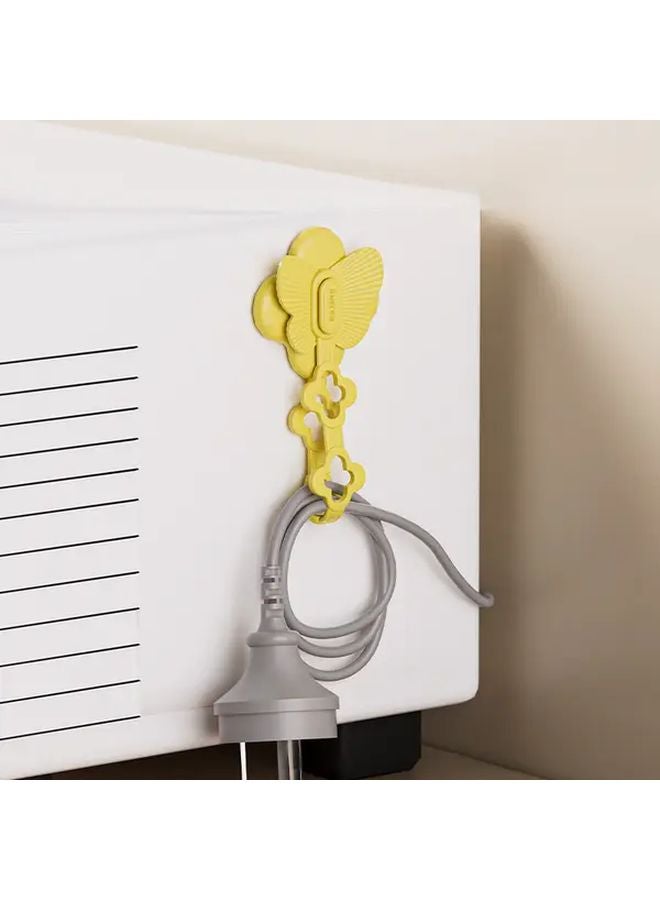 5pcs White Cable Organizer Kitchen Storage Wire Holder Power Cord Winder - Image 3