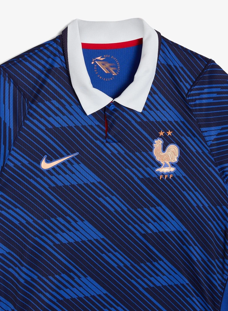 Nike GAME ROYAL/BLACKENED BLUE/WHITE/(METALLIC COPPER) (NO SPON-2 STARS) France 2026 Home Jersey  | Best Price UAE