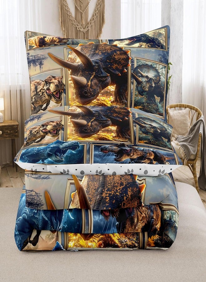 Bodhi Dinosaur Comforter Sets Twin for Boys,Three-Dimensional Style Dino Bedding Twin for Teens Super Soft Microfiber All Season Bed Set for Kids with Love - Image 4