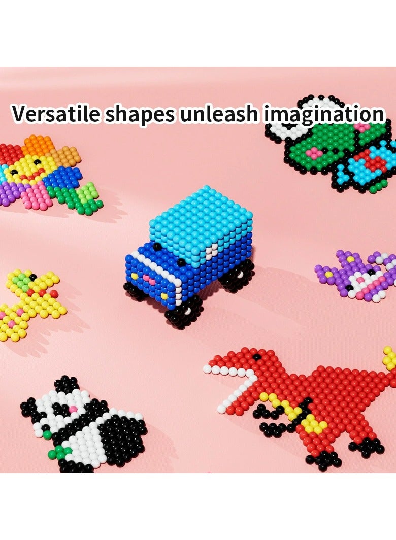 رذاذ الماء - فتاة مربع اللون - 24 لون 4800 حبة مجموعة الحرف اليدوية لعبة 24 لون هدية عيد ميلاد فتاة - Image 2