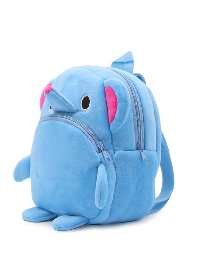 Mini Backpack Kids Cute School Shoulder Bag Toddler Plush Small Backpack Baby Schoolbag Preschool Bag Gift Elephant  - Image 4