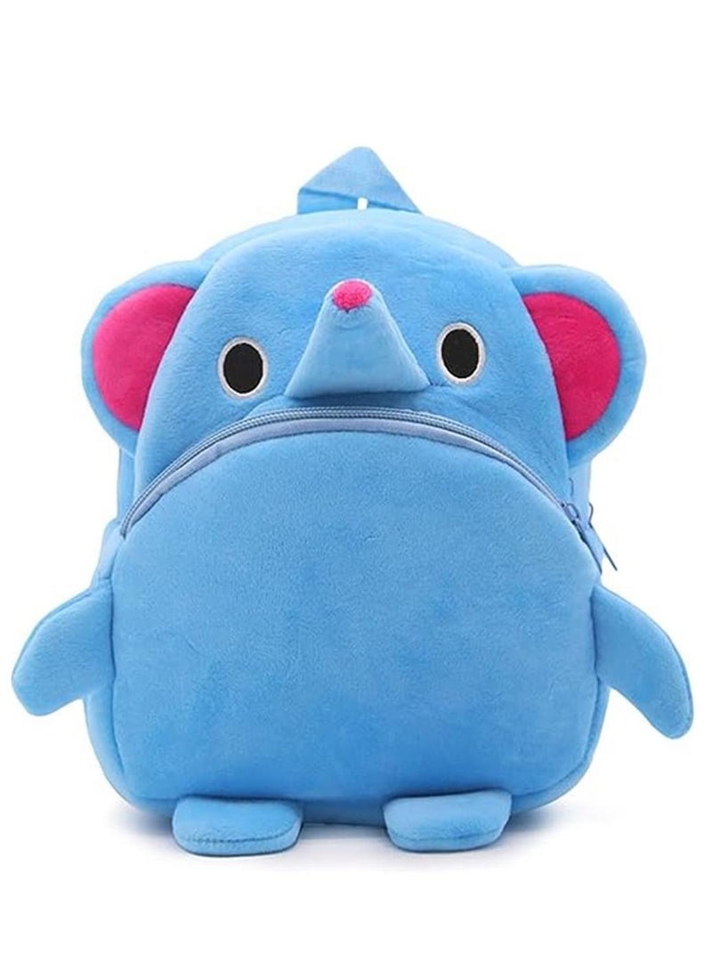 Mini Backpack Kids Cute School Shoulder Bag Toddler Plush Small Backpack Baby Schoolbag Preschool Bag Gift Elephant  - Image 1