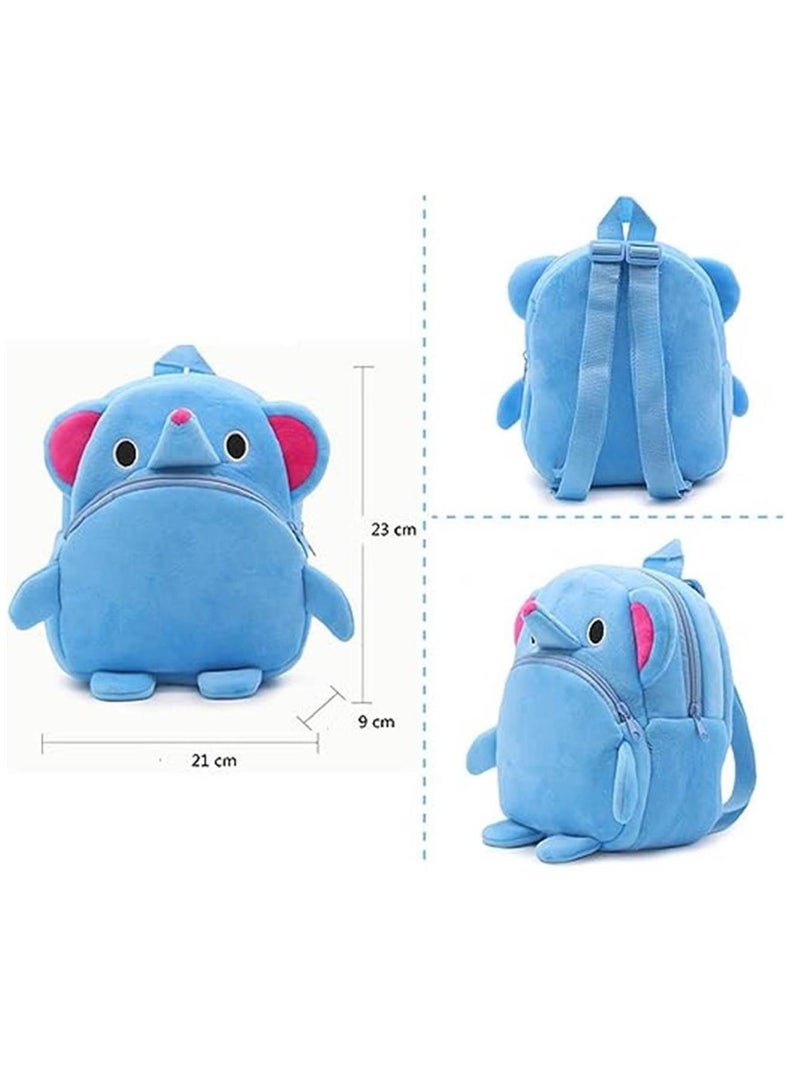 Mini Backpack Kids Cute School Shoulder Bag Toddler Plush Small Backpack Baby Schoolbag Preschool Bag Gift Elephant  - Image 2