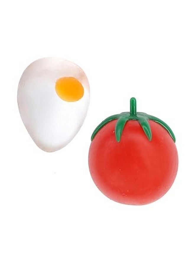 بوكسو ألعاب بوكسو الإسفنجية المضحكة للأطفال والكبار | ألعاب إسفنجية ناعمة ومرنة على شكل كرتون للأطفال (مجموعة، بيضة طماطم) - Image 1