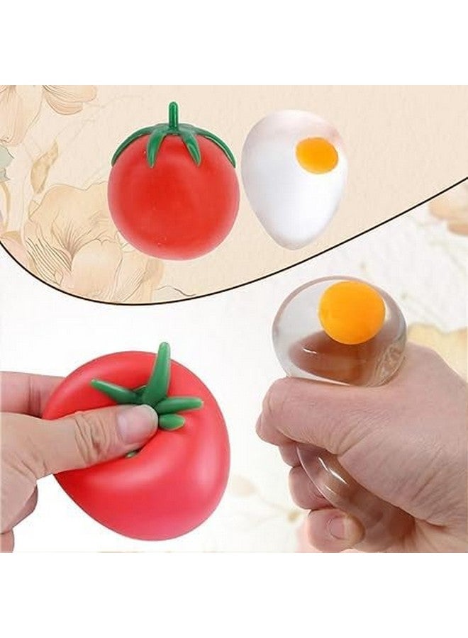 بوكسو ألعاب بوكسو الإسفنجية المضحكة للأطفال والكبار | ألعاب إسفنجية ناعمة ومرنة على شكل كرتون للأطفال (مجموعة، بيضة طماطم) - Image 5