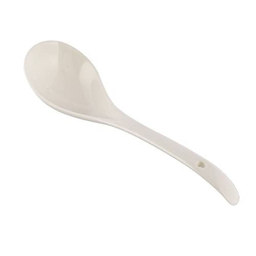 TAGROCK Ceramic Large Serving Spoon Ladle Set Microwave Oven Dishwasher Safe - 9" inch, Pack of 2 (White) - Image 5