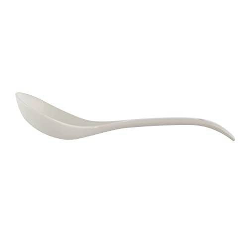 TAGROCK Ceramic Large Serving Spoon Ladle Set Microwave Oven Dishwasher Safe - 9" inch, Pack of 2 (White) - Image 4