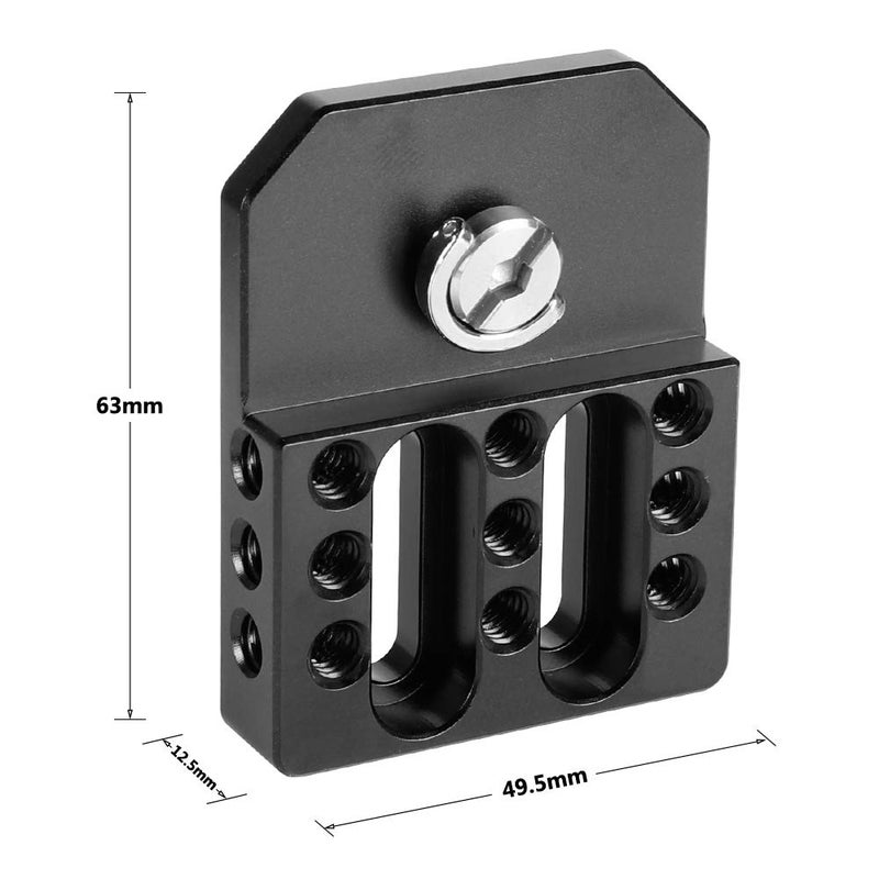 CAMVATE Versatile Top/Bottom Plate with Multiple 1/4"-20 Threads for Director's Monitor Cage Rig(2 Pieces) - 2140 - Image 2