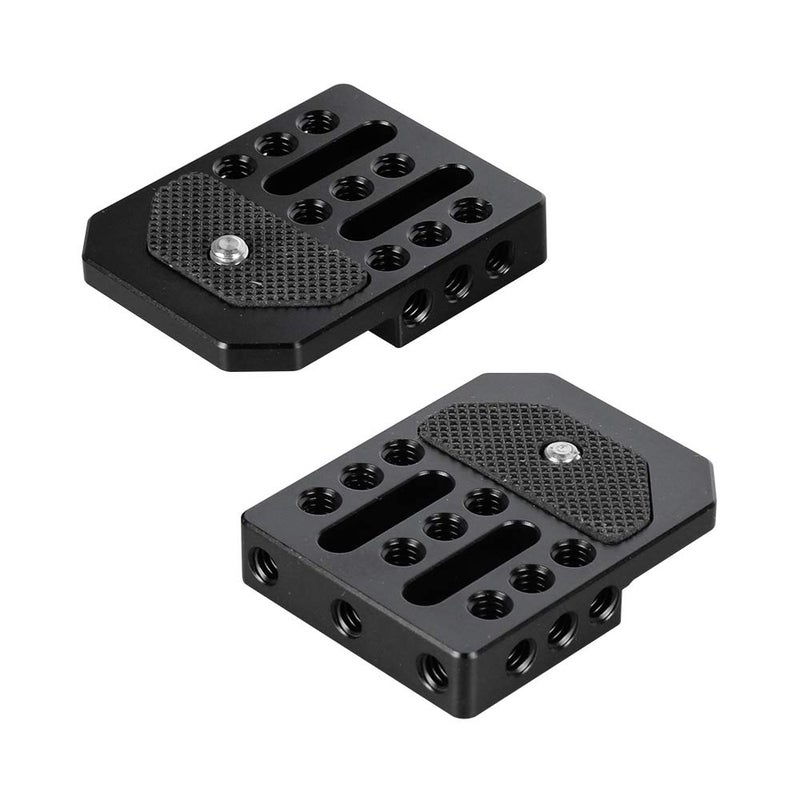 CAMVATE Versatile Top/Bottom Plate with Multiple 1/4"-20 Threads for Director's Monitor Cage Rig(2 Pieces) - 2140 - Image 3