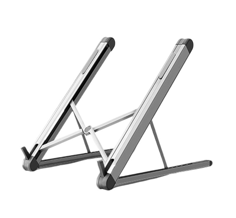 Ultra Light Portable Aluminum Laptop Stand Silver Folds Easy For 11 To 15 6 Inch - Image 2