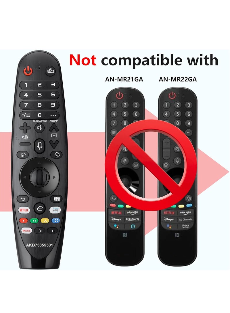 ELTRAZONE "Magic Voice Remote for LG Smart TV – Replacement Magic Remote Control AN-MR20GA, AN-MR19BA, AN-MR18BA with Pointer and Voice Function" - Image 3