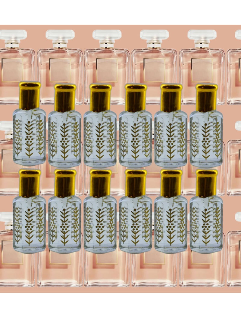 12 قطع زيت عطري كوكو مادموزيل نسائي الشفاف الأصلي 12مل