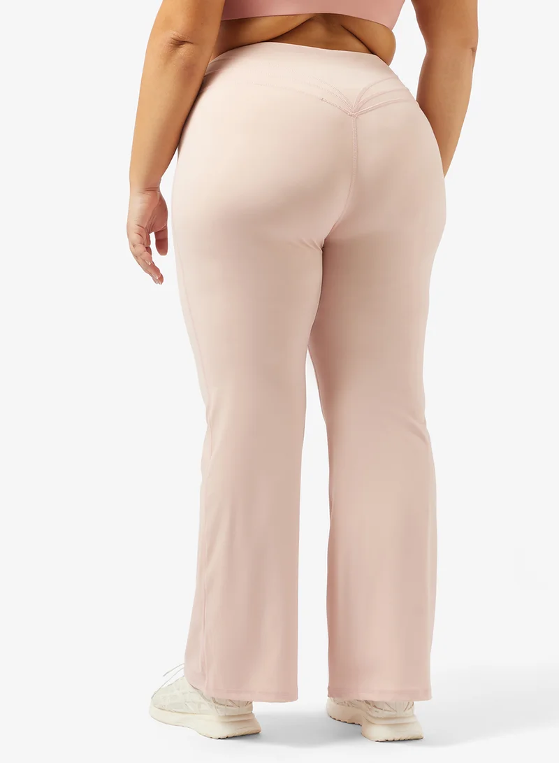 FRWD FRWD Plus High Rise Seamless Sculpting Flared Leggings