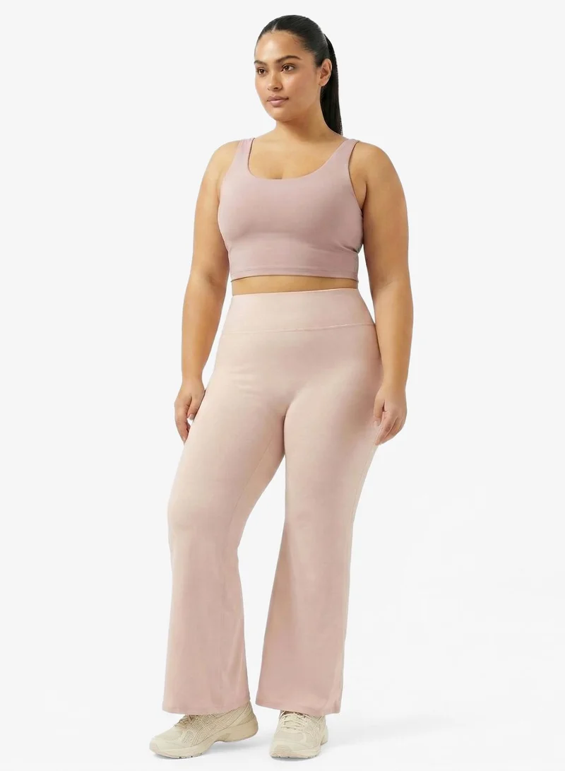 FRWD  FRWD Plus High Rise Seamless Sculpting Flared Leggings for Women | Best Price UAE