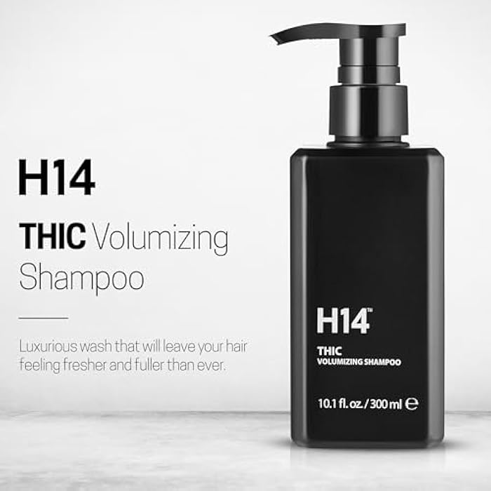 H14 THIC Volumizing Shampoo for Fine, Thick & Normal Hair 10.1oz / 300ml – Volume Shampoo for Men & Women with Rice Bran Protein, Pomegranate & Bamboo Extract Root-Lifting Formula – For All Hair Types - Image 2