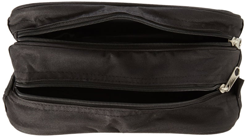 Everest 578W Dual Compartment Toiletry Bag, Black, One Size - Image 5