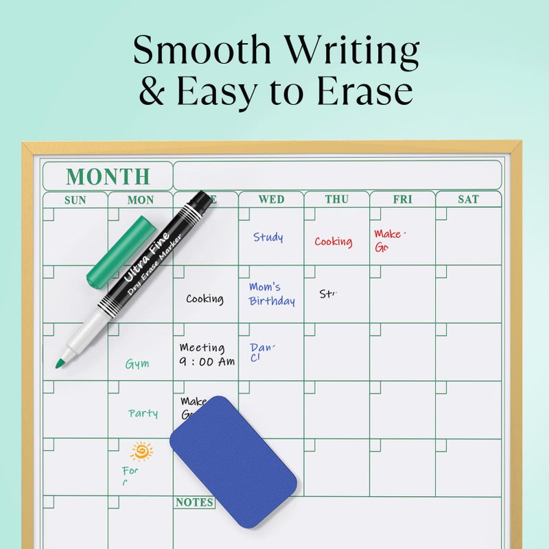 MaxGear Dry Erase Markers, Ultra Fine Dry Erase Markers, Ultra Fine Tip Dry Erase Markers, Extra Ultra Fine Point Dry Erase Markers, Ultra Fine Tip Markers, Color Dry Erase Markers for Office, 8 Count - Image 4