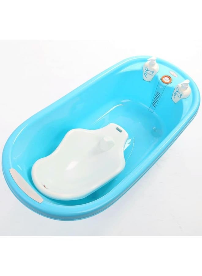 هالو كيتي مرحبا كيتي حوض استحمام الطفل سميكة حساسة لدرجة الحرارة قابل للتعديل طول دلو بلاستيكي 0-3 سنوات حوض استحمام الطفل - Image 1