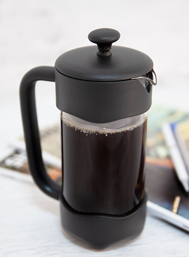 Biggcoffee French Press 350 ML Coffee Maker, 2 Cup Coffee Maker, Stainless Steel Lid Coffee Maker, Heat Resistant, Borosilicate Glass, Coffee Pot - FY92 - Image 5