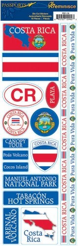 Reminisce Passports Combo Sticker, Costa Rica - Image 3