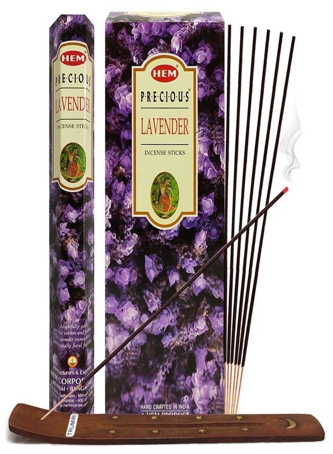 TRUMIRI Incense Stick Holder Bundle with Hem Precious Lavender 20g Incense Sticks - Pack of 6 (Approx 120 Sticks) - Image 1