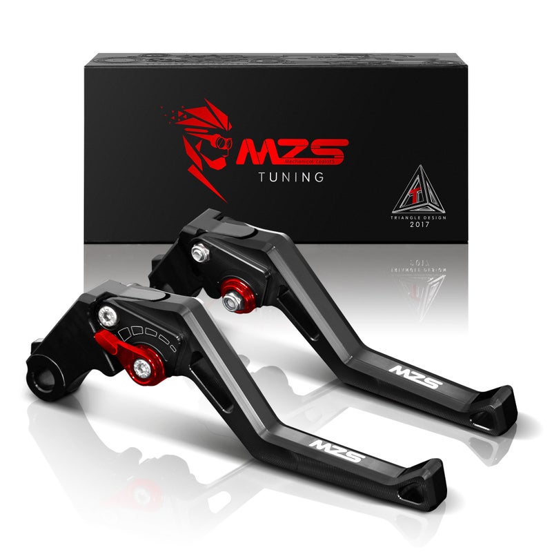 MZS Black Motorcycle Clutch Brake Levers Adjustable Compatible with 74984899910981198 DiavelX Monster 11001200 Multistrada 95012001260 Panigale Streetfighter 8481100V4 SP