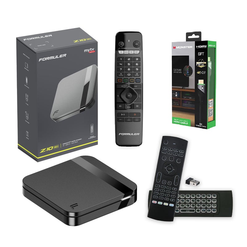 Formuler Z10 NEO Android 10 Single Band Wi-Fi 2GB Ram 4GB ROM 4K HDR10+ | Bonus Backlit Air Mouse & Keyboard | Bonus HDMI Cable - Image 1