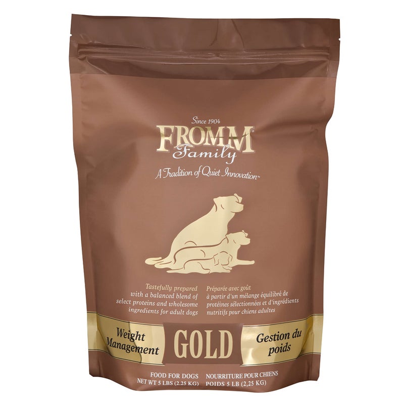 Fromm Weight Management Gold Premium Dry Dog Food Weight Management Dog Food for Medium Small Breeds Turkey Recipe 5 lb