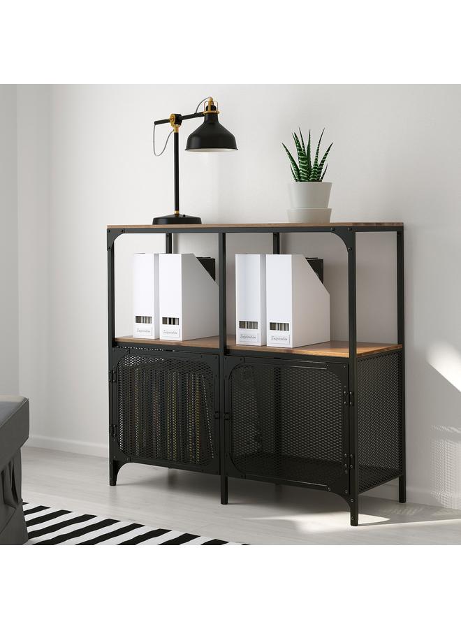 erorex Shelving Unit, Black, 100X95 Cm - Image 2