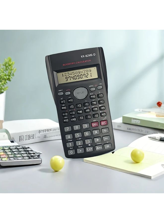 Black Student Exam Scientific Calculator Multi Functional Electronic 1pc - Image 5