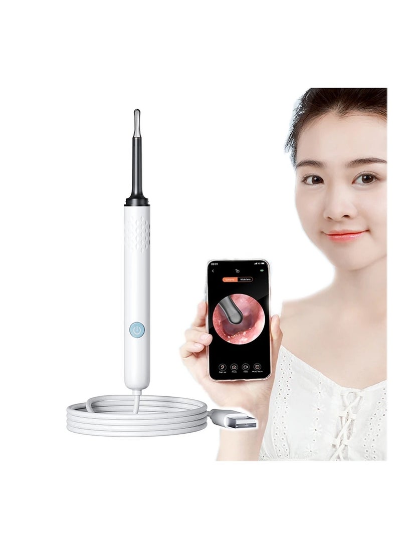 Ear Cleaning Tool With Endoscope Camera Earwax Removal Helper Connect To The Camera Via Wi-Fi On Your Mobile Device Earwax Purifier And Remover Black Color
