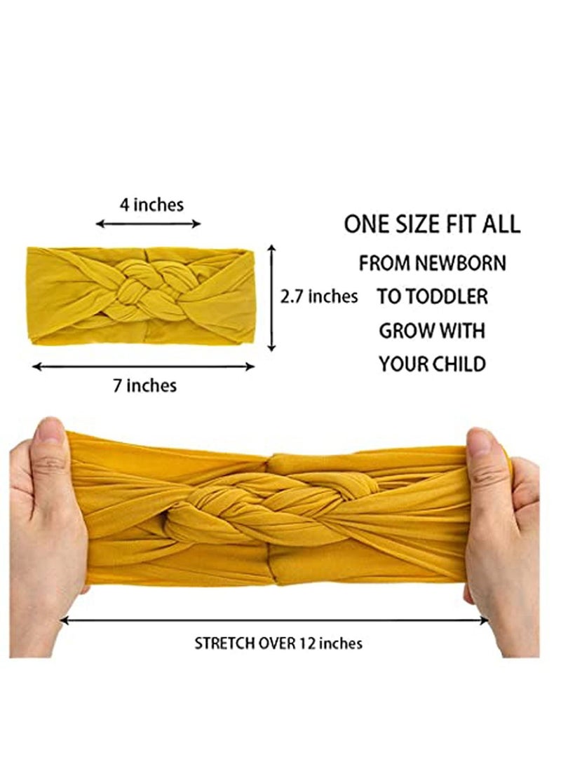 KASTWAVE 10PCS Baby Nylon Headbands Hairbands Hair Bow Elastics for Baby Girls Newborn Infant Toddlers Kids - Image 5