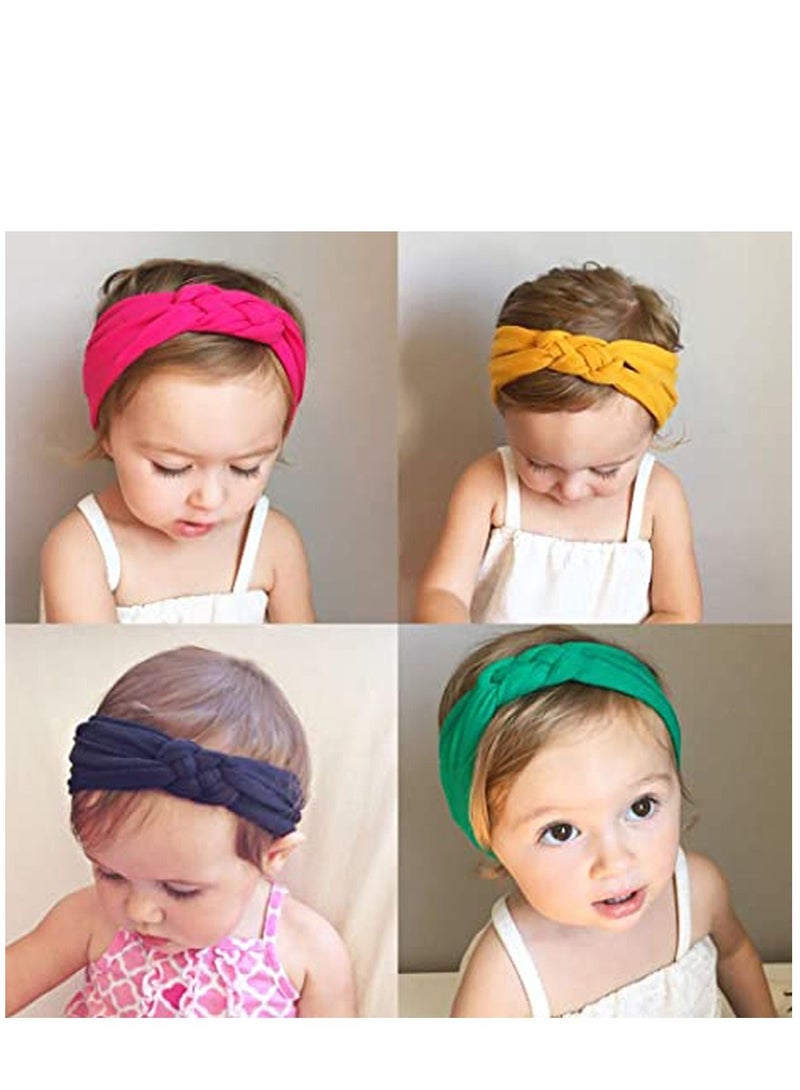 KASTWAVE 10PCS Baby Nylon Headbands Hairbands Hair Bow Elastics for Baby Girls Newborn Infant Toddlers Kids - Image 3