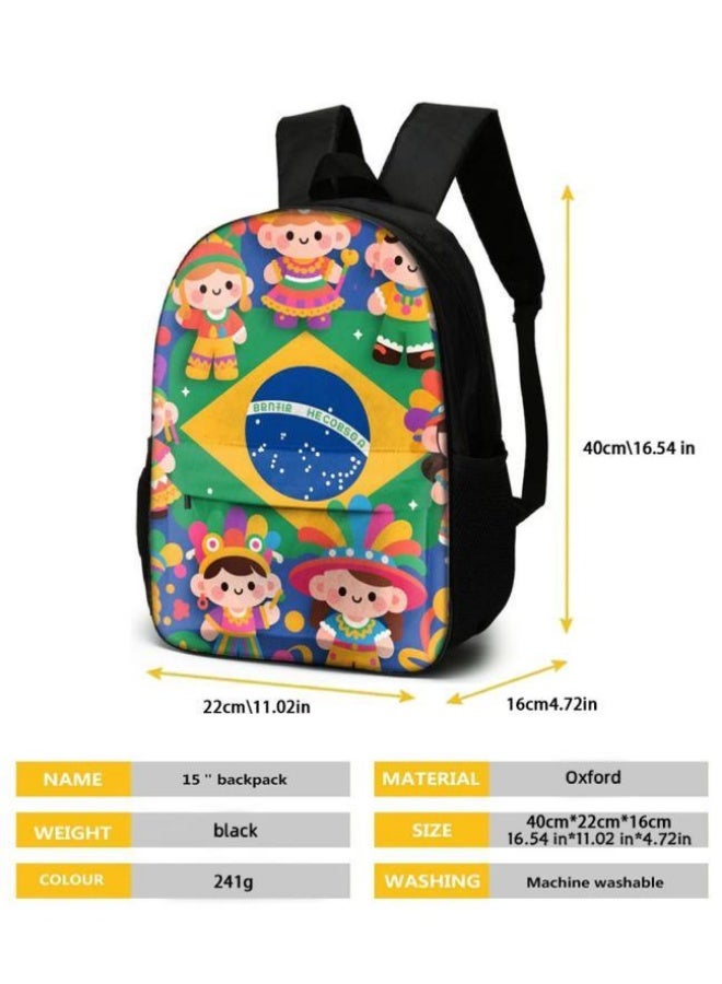 [Super new special offer] Cartoon theme bag three-piece set | double-shoulder + hand-held + storage pen bag | gift self-use good-looking - 443  - Image 4