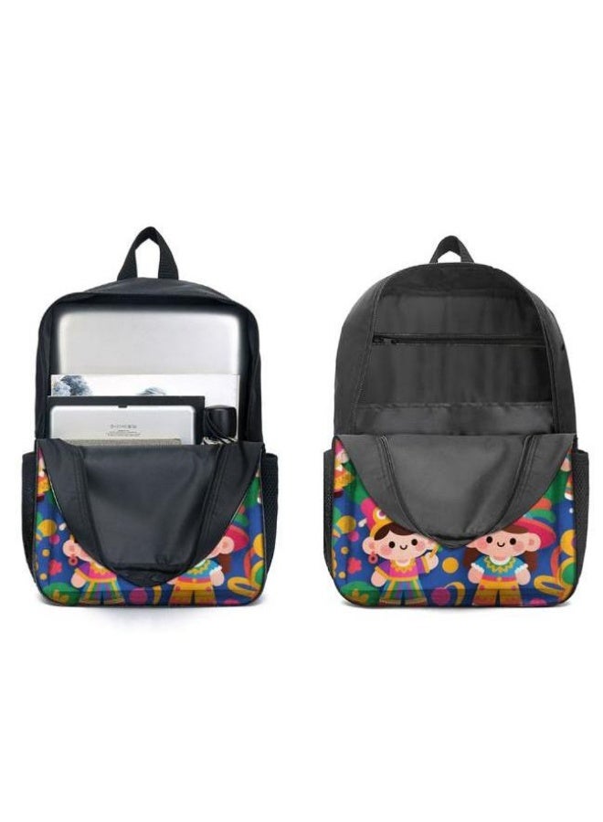 [Super new special offer] Cartoon theme bag three-piece set | double-shoulder + hand-held + storage pen bag | gift self-use good-looking - 443  - Image 3