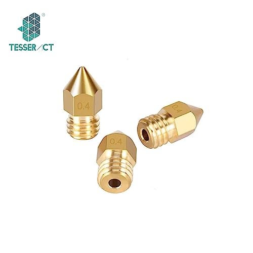 TESSERACT 0.4mm Extruder Nozzle For 3D Printer | MK8 Brass Nozzle for 3D Printing | Made in India Compatible With Anet A8 Makerbot MK8 Creality CR-10 S4 S5 Ender 3 3Pro 5 (Quantity-3 Nozzle MK8 0.4mm) - Image 3